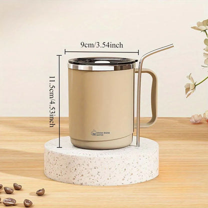 Stainless Steel Mug - Large Capacity Office Coffee Mug with Spill Proof Lid - ZOOMNSTORE