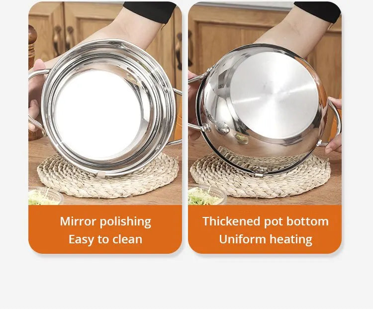 Stainless Steel Oil Fryer Thermometer with Cover - Small Oil Saving Pan for French Fries - ZOOMNSTORE