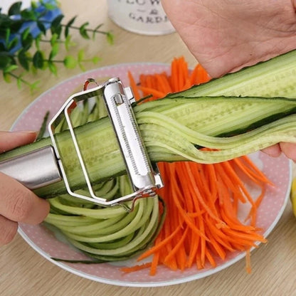 Stainless Steel Peeler - Multifunction Kitchen Tool | Fruit Peeler & Vegetable Slicer - ZOOMNSTORE