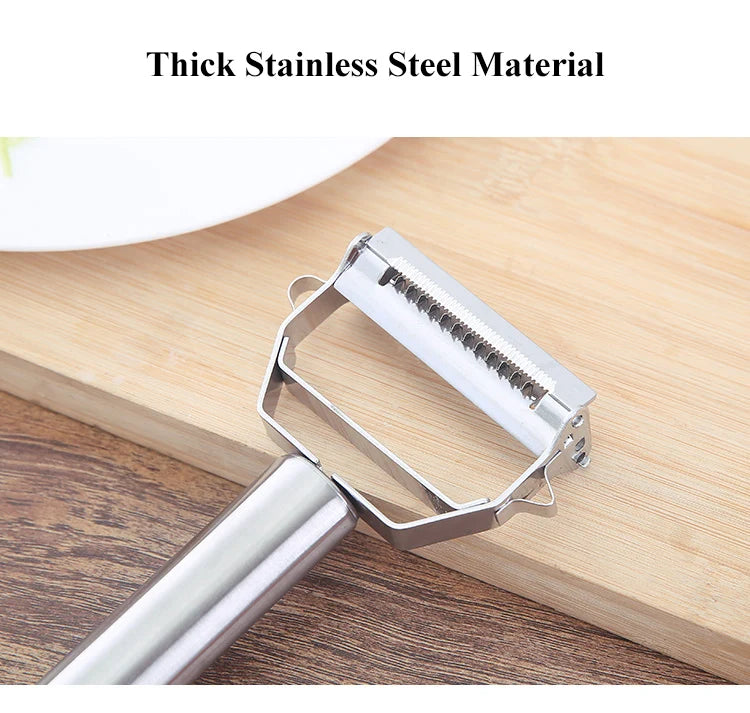 Stainless Steel Peeler - Multifunction Kitchen Tool | Fruit Peeler & Vegetable Slicer - ZOOMNSTORE
