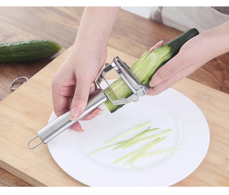 Stainless Steel Peeler - Multifunction Kitchen Tool | Fruit Peeler & Vegetable Slicer - ZOOMNSTORE