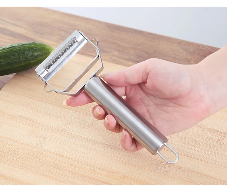 Stainless Steel Peeler - Multifunction Kitchen Tool | Fruit Peeler & Vegetable Slicer - ZOOMNSTORE