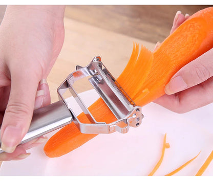Stainless Steel Peeler - Multifunction Kitchen Tool | Fruit Peeler & Vegetable Slicer - ZOOMNSTORE