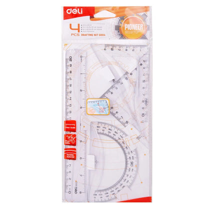 Deli 15cm 30cm Stainless Steel Straight Ruler Mapping Tool Silver Metal Ruler Draw Measuring School Office Supplies PS Materil - ZOOMNSTORE