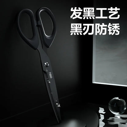 Deli Stainless Non Adhesive Stationery Scissors Sharp Blades Paper Cuttings ножницы для школы Office Tailor Household ciseaux - ZOOMNSTORE
