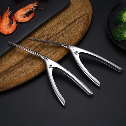 Kitchen Appliance Stainless Steel Shrimp Peeler Prawn Peeler Line Cutter Cleaning Shrimp Line Fishing Lobster Peel Seafood Tools - ZOOMNSTORE