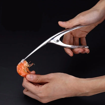 Kitchen Appliance Stainless Steel Shrimp Peeler Prawn Peeler Line Cutter Cleaning Shrimp Line Fishing Lobster Peel Seafood Tools - ZOOMNSTORE