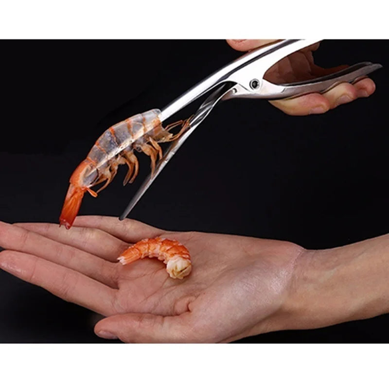 Kitchen Appliance Stainless Steel Shrimp Peeler Prawn Peeler Line Cutter Cleaning Shrimp Line Fishing Lobster Peel Seafood Tools - ZOOMNSTORE