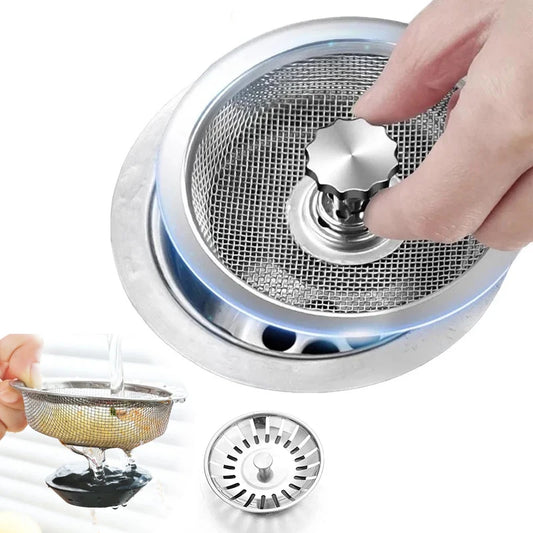 Stainless Steel Sink Filter – Kitchen & Bathroom Drain Strainer Mesh Basket - ZOOMNSTORE