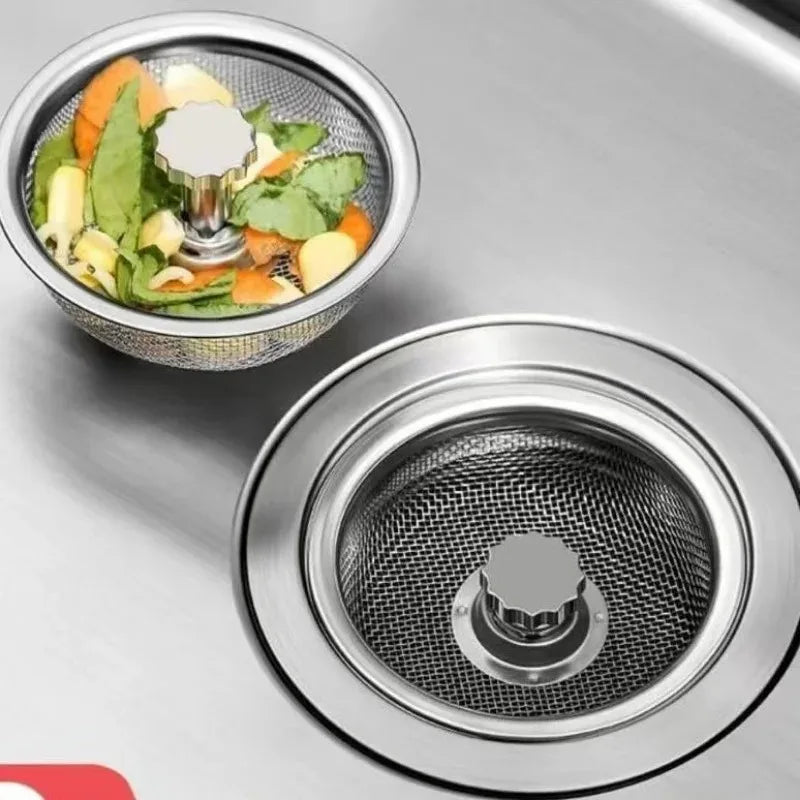 Stainless Steel Sink Filter – Kitchen & Bathroom Drain Strainer Mesh Basket - ZOOMNSTORE