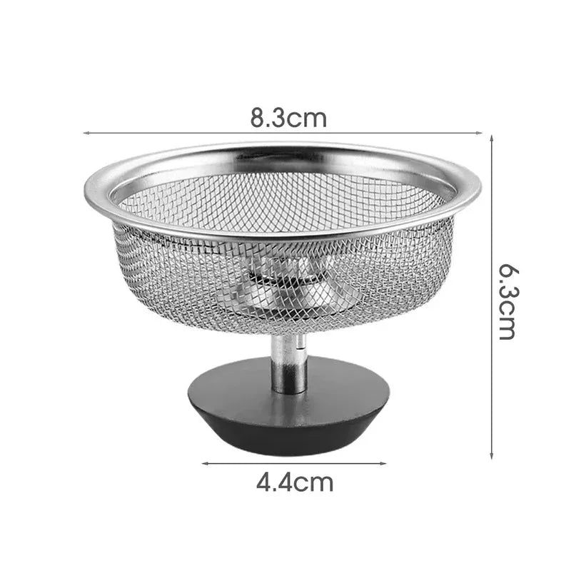 Stainless Steel Sink Filter – Kitchen & Bathroom Drain Strainer Mesh Basket - ZOOMNSTORE