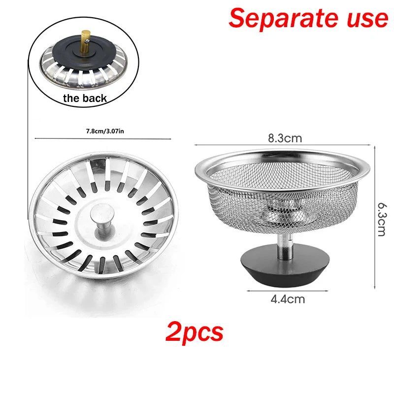 Stainless Steel Sink Filter – Kitchen & Bathroom Drain Strainer Mesh Basket - ZOOMNSTORE