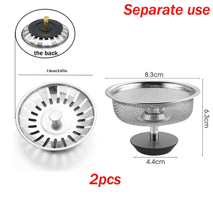 Stainless Steel Sink Filter – Kitchen & Bathroom Drain Strainer Mesh Basket - ZOOMNSTORE