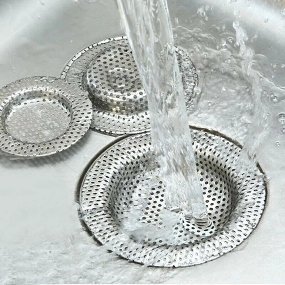 Stainless Steel Sink Filter - Kitchen Sink Strainer & Bathroom Drain Cover Stopper - ZOOMNSTORE