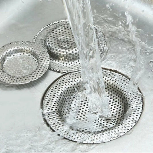 Stainless Steel Sink Filter - Kitchen Sink Strainer & Bathroom Drain Cover Stopper - ZOOMNSTORE
