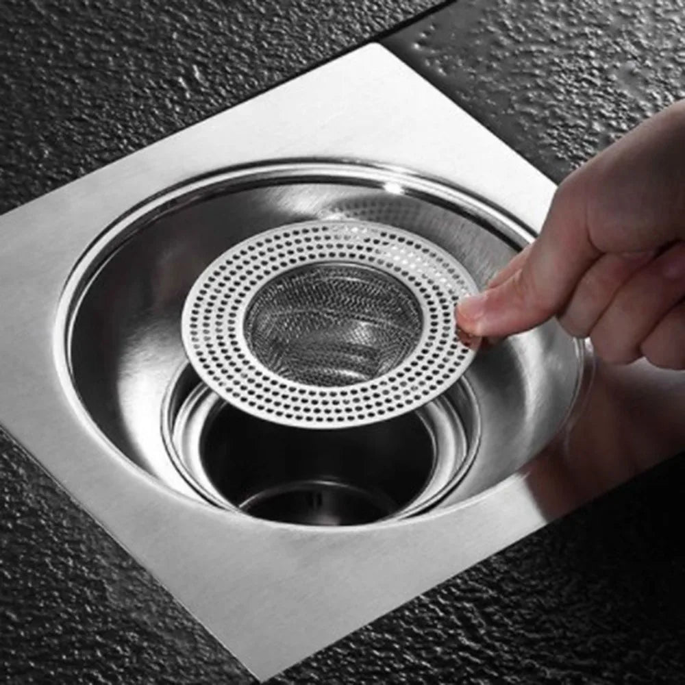 Stainless Steel Sink Filter - Kitchen Sink Strainer & Bathroom Drain Cover Stopper - ZOOMNSTORE