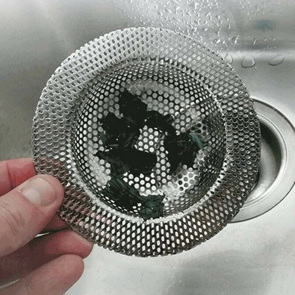 Stainless Steel Sink Filter - Kitchen Sink Strainer & Bathroom Drain Cover Stopper - ZOOMNSTORE
