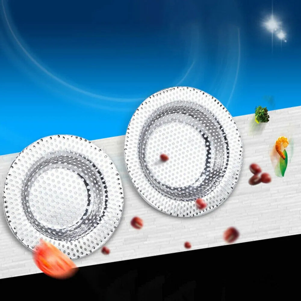 Stainless Steel Sink Filter - Kitchen Sink Strainer & Bathroom Drain Cover Stopper - ZOOMNSTORE