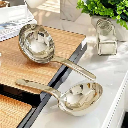 Stainless Steel Soup Ladle – Large Deep Soup Spoon With Comfortable Grip Handle - ZOOMNSTORE
