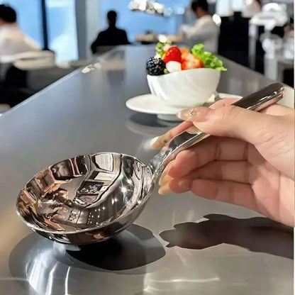 Stainless Steel Soup Ladle – Large Deep Soup Spoon With Comfortable Grip Handle - ZOOMNSTORE