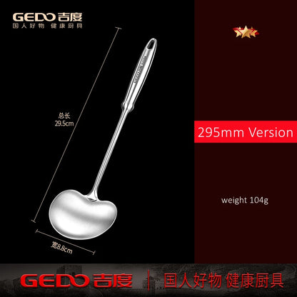 Stainless Steel Spatula - 2 in 1 Round Scoop Shovel with Heat Insulation Handle - ZOOMNSTORE