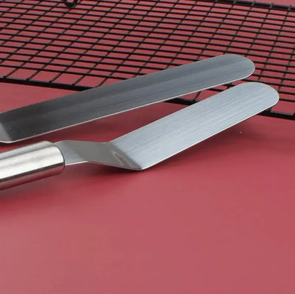 Stainless Steel Icing Spatula Set - 681012 Inch Cake Decorating Tools - ZOOMNSTORE
