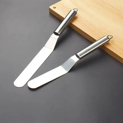 Stainless Steel Icing Spatula Set - 681012 Inch Cake Decorating Tools - ZOOMNSTORE