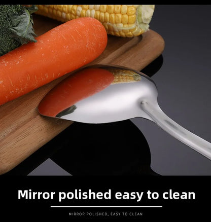 Stainless Steel Spatula With Wood Handle – Heat Resistant Cooking Shovel Ladle - ZOOMNSTORE
