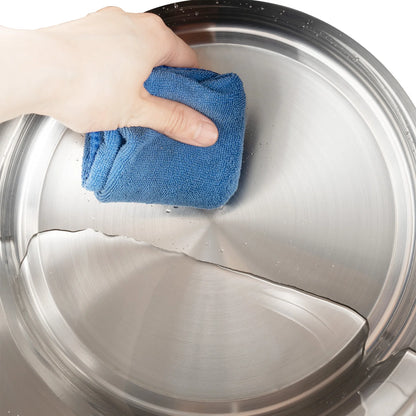 Stainless Steel Cereal Container - 12L Airtight Rice and Oil Storage Bucket - ZOOMNSTORE