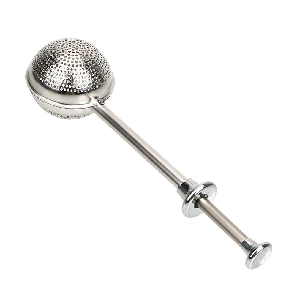 Stainless Steel Tea Infuser – Adjustable Metal Tea Strainer with Spring Loaded Handle - ZOOMNSTORE