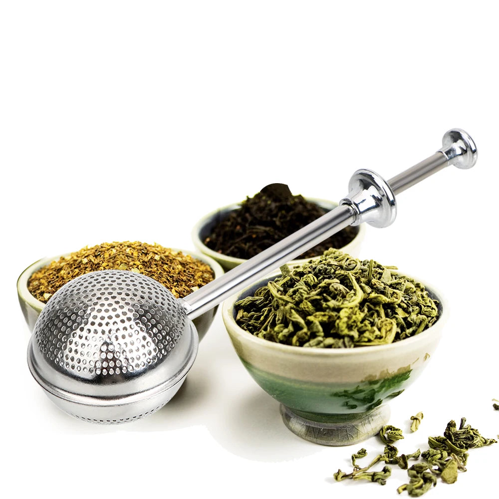 Stainless Steel Tea Infuser – Adjustable Metal Tea Strainer with Spring Loaded Handle - ZOOMNSTORE