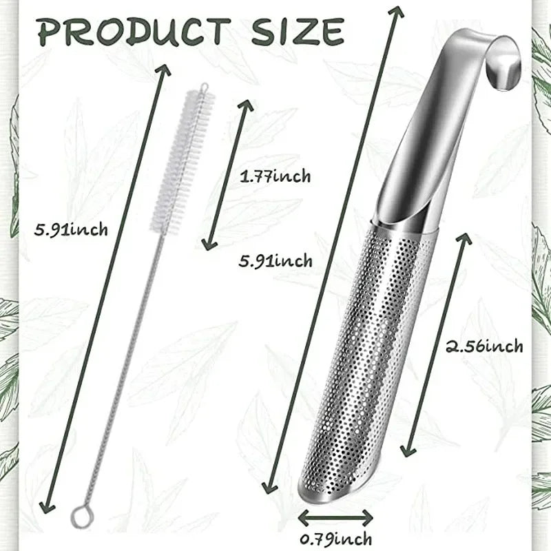 Stainless Steel Tea Infuser – Fine Mesh Loose Leaf Strainer | Reusable Tea Steeper - ZOOMNSTORE