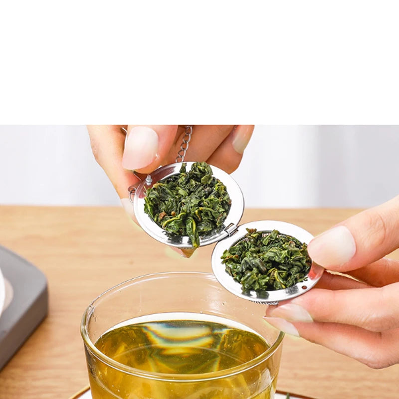 Stainless Steel Tea Infuser - Locking Tea Sphere Spice Ball Mesh Filter Strainer - ZOOMNSTORE