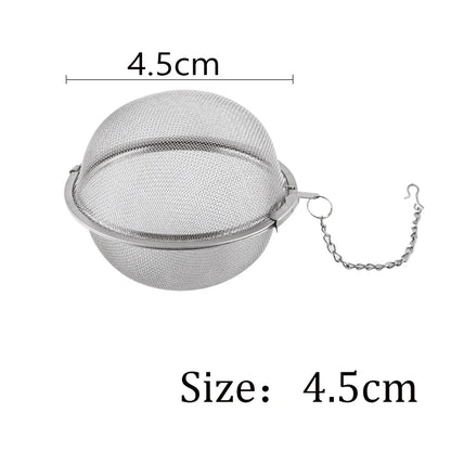 Stainless Steel Tea Infuser - Locking Tea Sphere Spice Ball Mesh Filter Strainer - ZOOMNSTORE