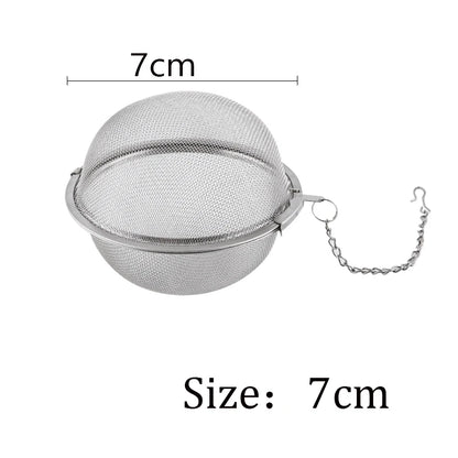 Stainless Steel Tea Infuser - Locking Tea Sphere Spice Ball Mesh Filter Strainer - ZOOMNSTORE