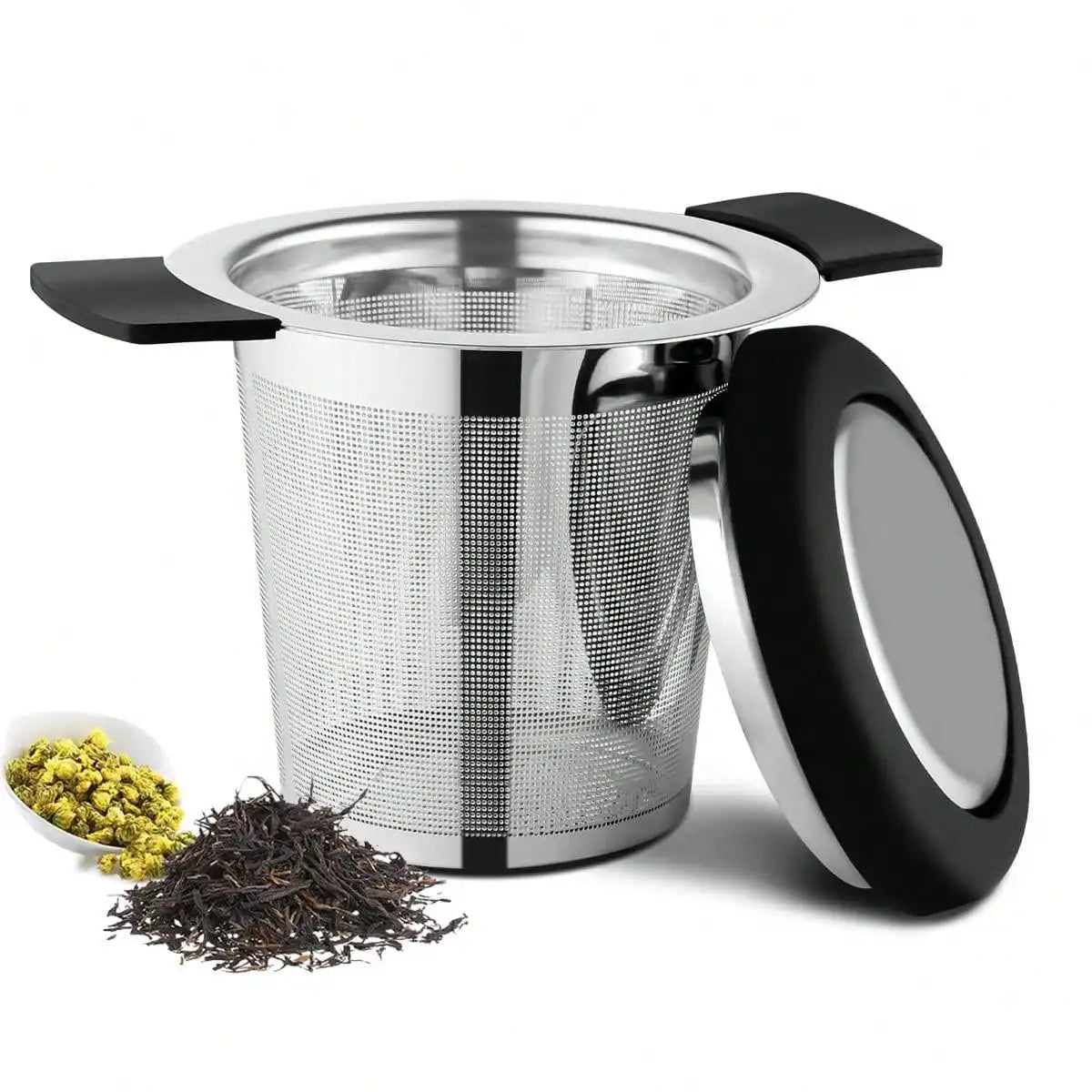 Stainless Steel Tea Infuser with Handle | Reusable Fine Mesh Tea Strainer Basket - ZOOMNSTORE
