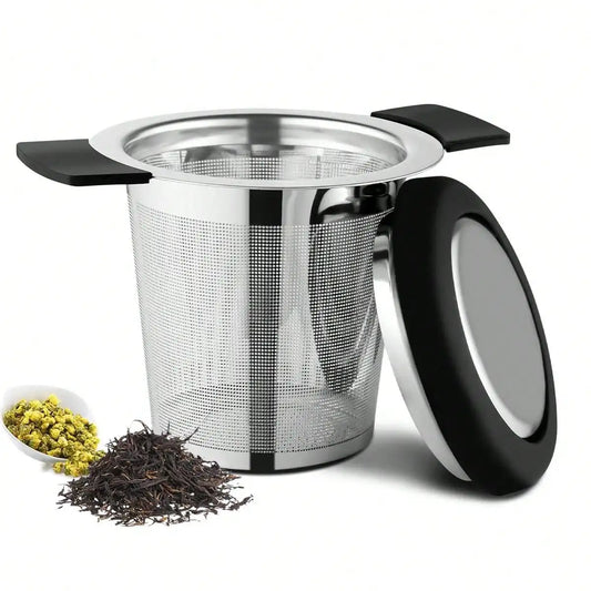 Stainless Steel Tea Infuser with Handle | Reusable Fine Mesh Tea Strainer Basket - ZOOMNSTORE