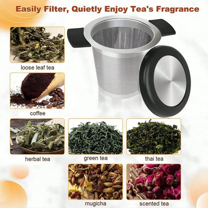 Stainless Steel Tea Infuser with Handle | Reusable Fine Mesh Tea Strainer Basket - ZOOMNSTORE
