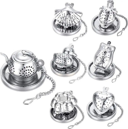 Stainless Steel Tea Strainer - Fine Mesh Loose Leaf Tea Filter Infuser - ZOOMNSTORE