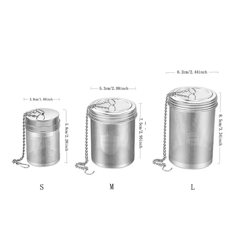Stainless Steel Tea Strainer - 304 Mesh Filter Reusable Herbal Tea Infuser - ZOOMNSTORE