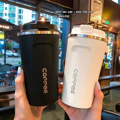 Stainless Steel Thermal Mug – Leakproof Travel Coffee Mug With Vacuum Flask Insulation - ZOOMNSTORE