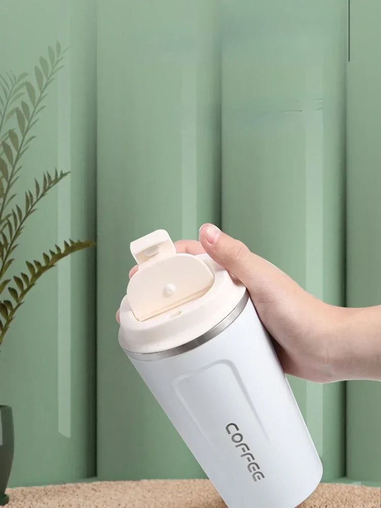 Stainless Steel Thermal Mug – Leakproof Travel Coffee Mug With Vacuum Flask Insulation - ZOOMNSTORE