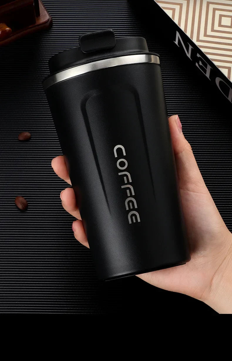 Stainless Steel Thermal Mug – Leakproof Travel Coffee Mug With Vacuum Flask Insulation - ZOOMNSTORE