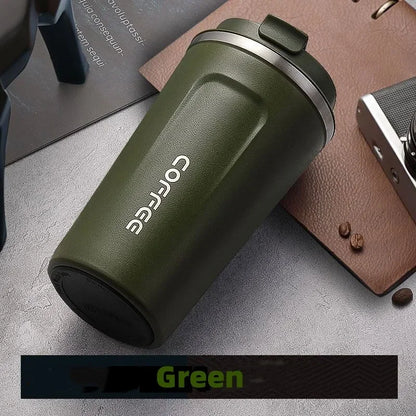 Stainless Steel Thermal Mug – Leakproof Travel Coffee Mug With Vacuum Flask Insulation - ZOOMNSTORE