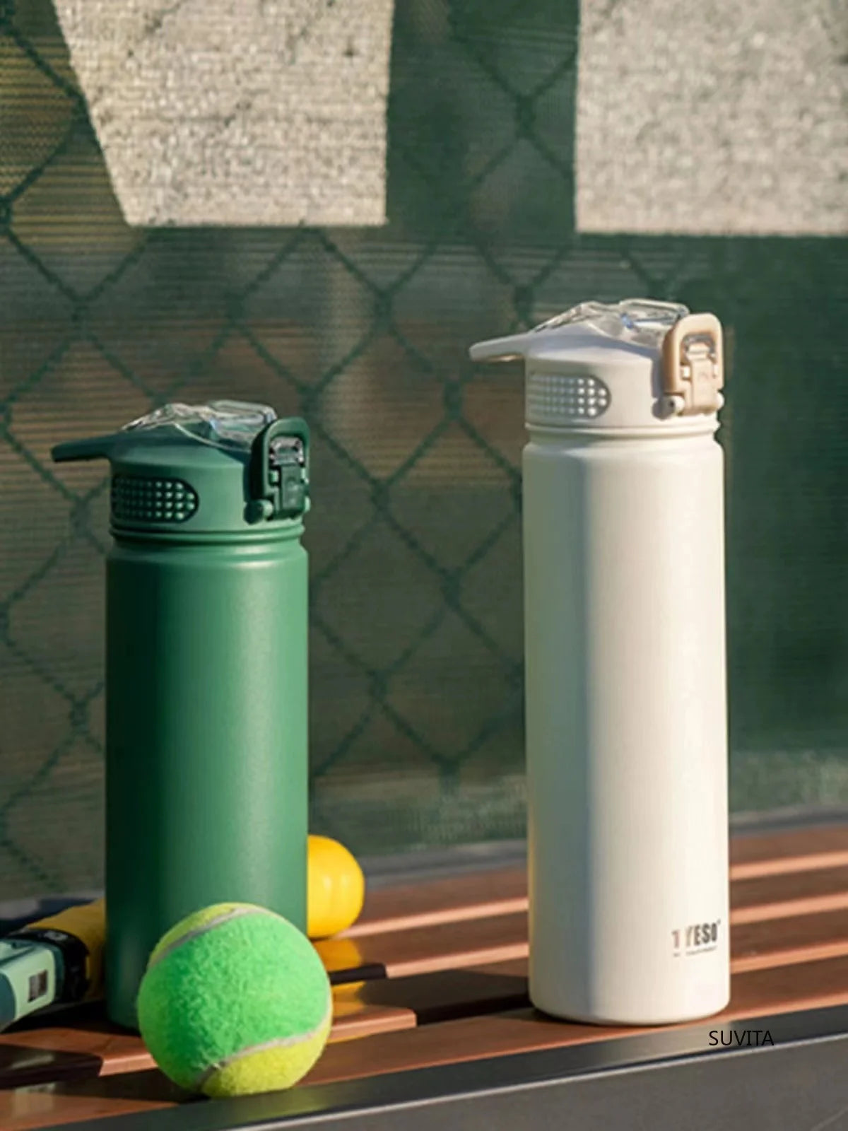 Stainless Steel Thermos - Vacuum Flask 600ML/750ML Leak-Proof Thermal Water Bottle - ZOOMNSTORE