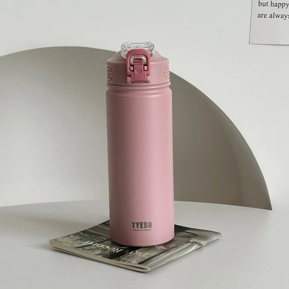 Stainless Steel Thermos - Vacuum Flask 600ML/750ML Leak-Proof Thermal Water Bottle - ZOOMNSTORE