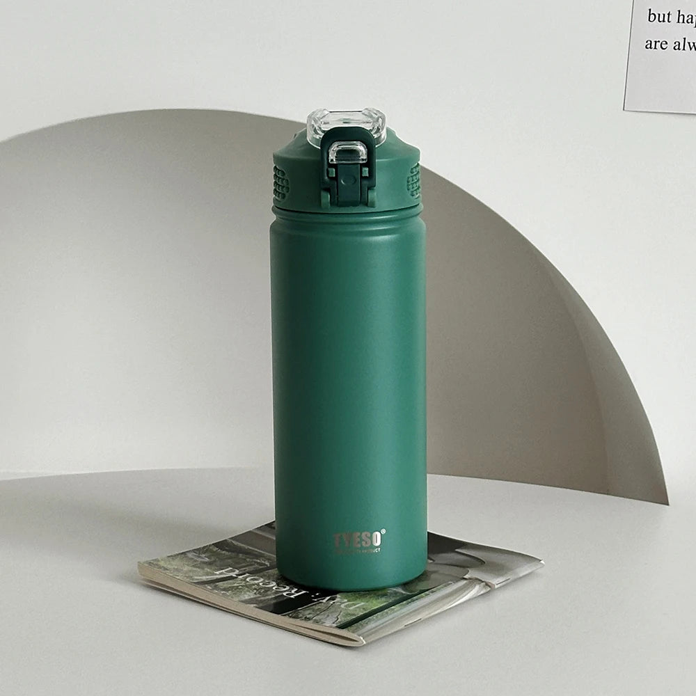 Stainless Steel Thermos - Vacuum Flask 600ML/750ML Leak-Proof Thermal Water Bottle - ZOOMNSTORE