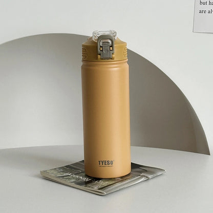 Stainless Steel Thermos - Vacuum Flask 600ML/750ML Leak-Proof Thermal Water Bottle - ZOOMNSTORE