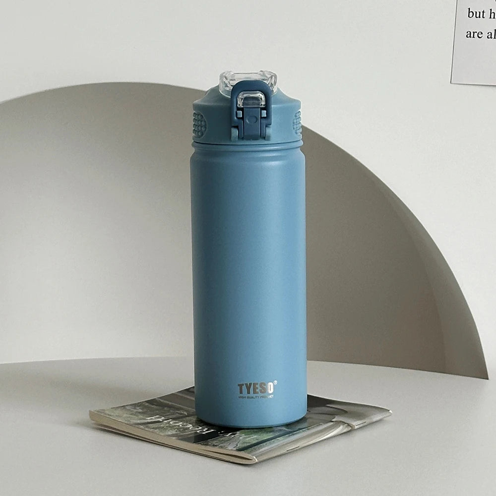 Stainless Steel Thermos - Vacuum Flask 600ML/750ML Leak-Proof Thermal Water Bottle - ZOOMNSTORE