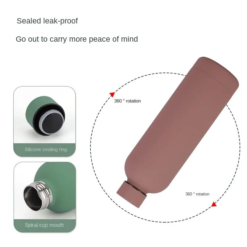 Stainless Steel Thermos - Vacuum Insulated Bottle With Leak Proof Sports Design - ZOOMNSTORE